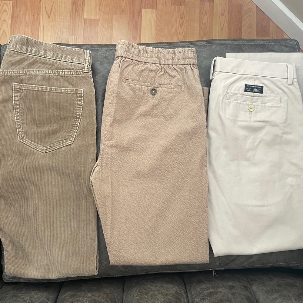BR trousers.
Tan & Brown.